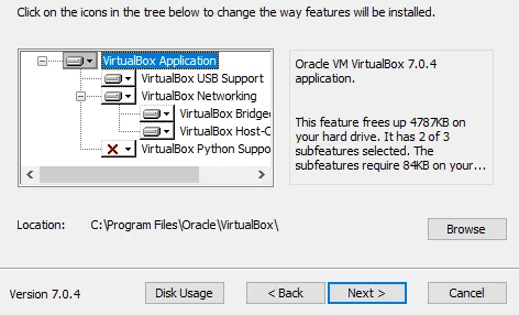 You want the Python option to have a scarlet "X" on it